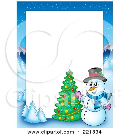 Free Christmas Clipart Borders Printable