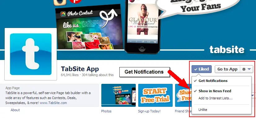 Get Page Notifications Facebook