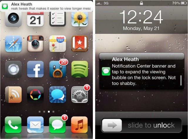 Lock Screen Notifications Iphone