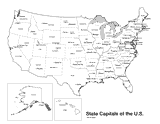 Usa States And Capitals Map